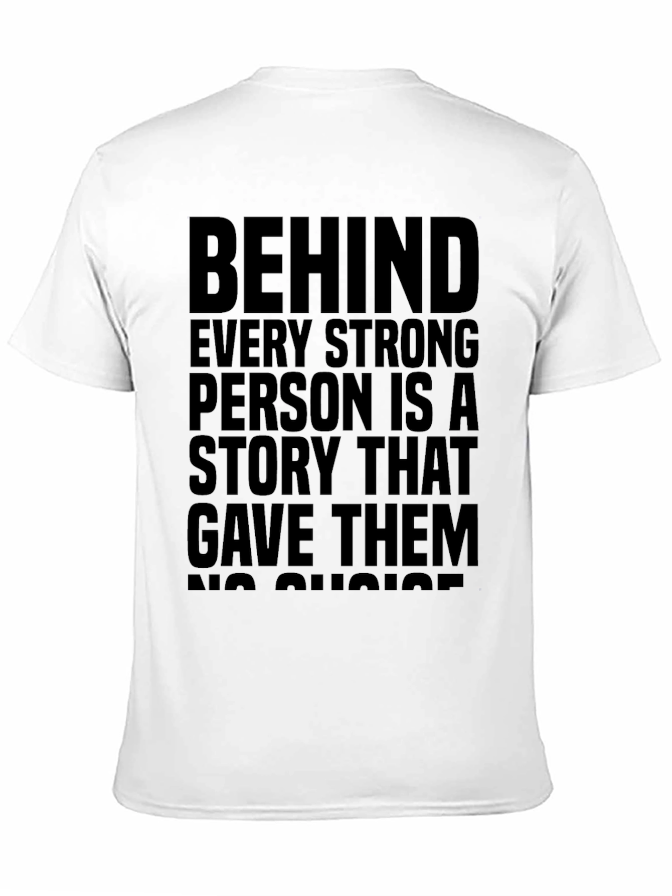 Strong Person Story Black T-Shirt