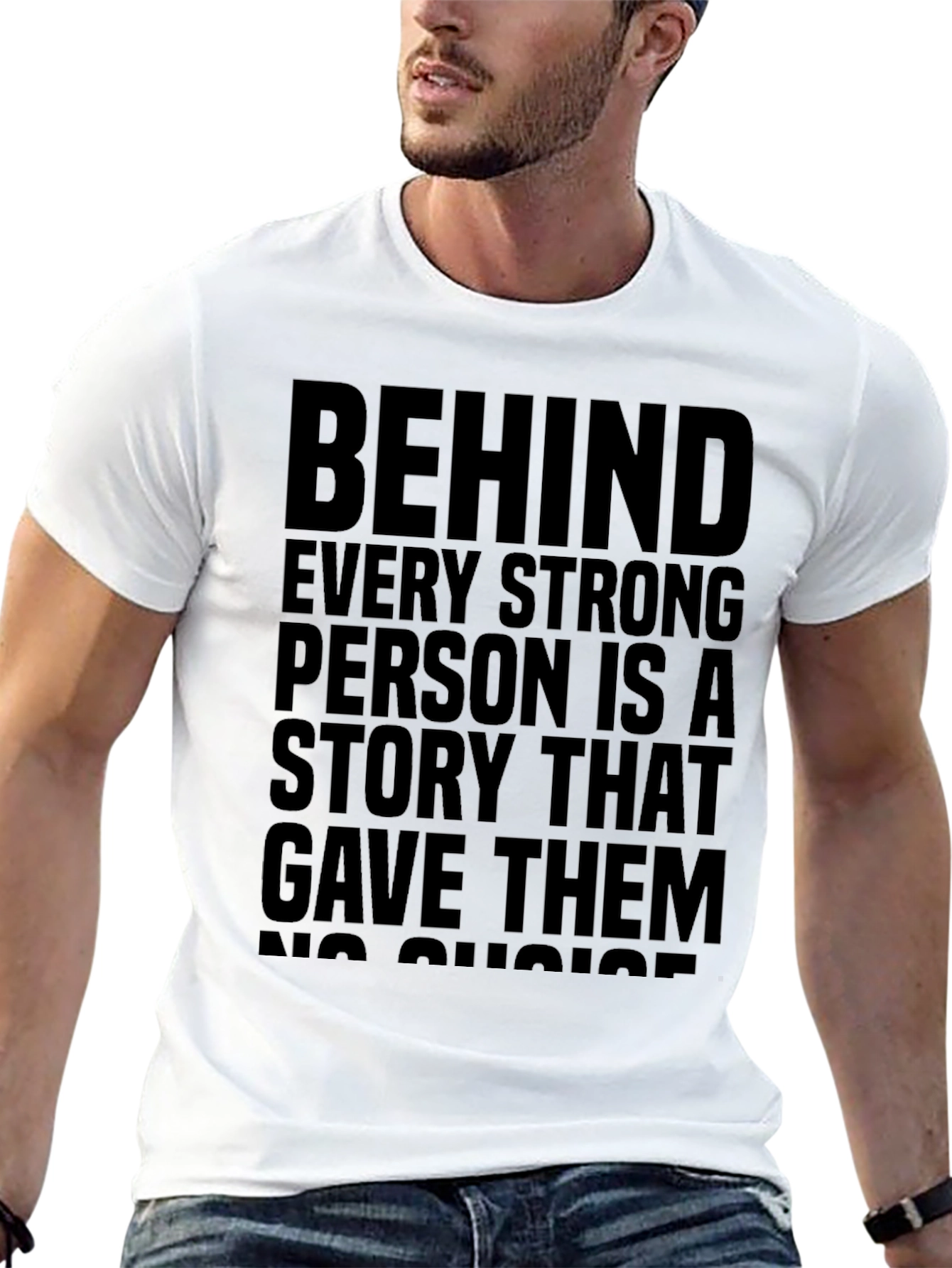 Strong Person Story Black T-Shirt