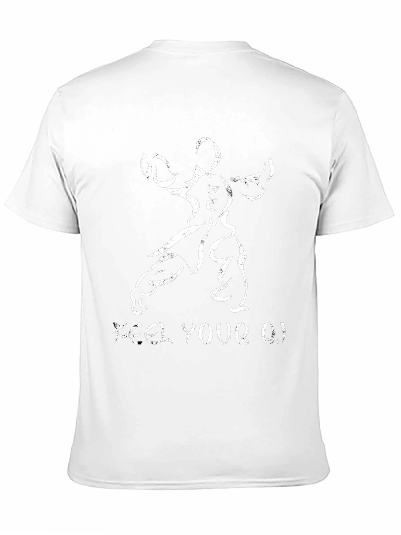 Feel Your Qi Black Graphic T-Shirt