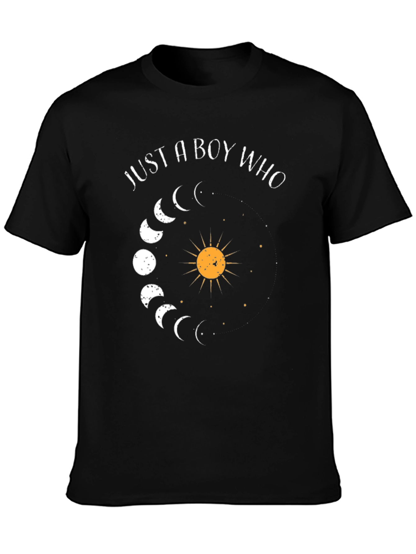 Just a Boy Who Loves the Moon Phases T-Shirt