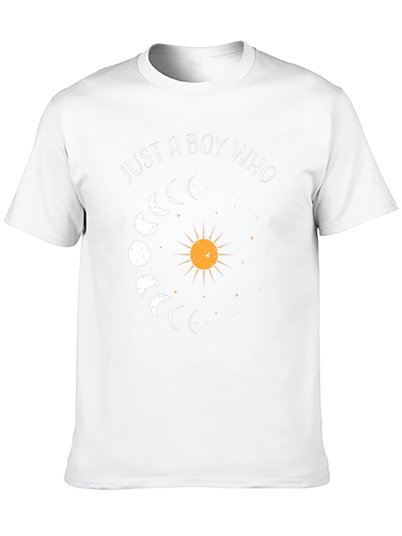 Just a Boy Who Loves the Moon Phases T-Shirt