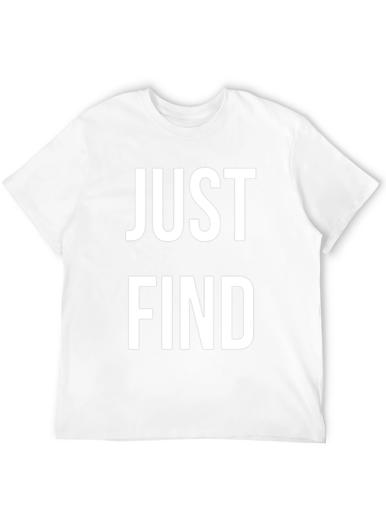Just Find T-Shirt - Black Cotton Blend