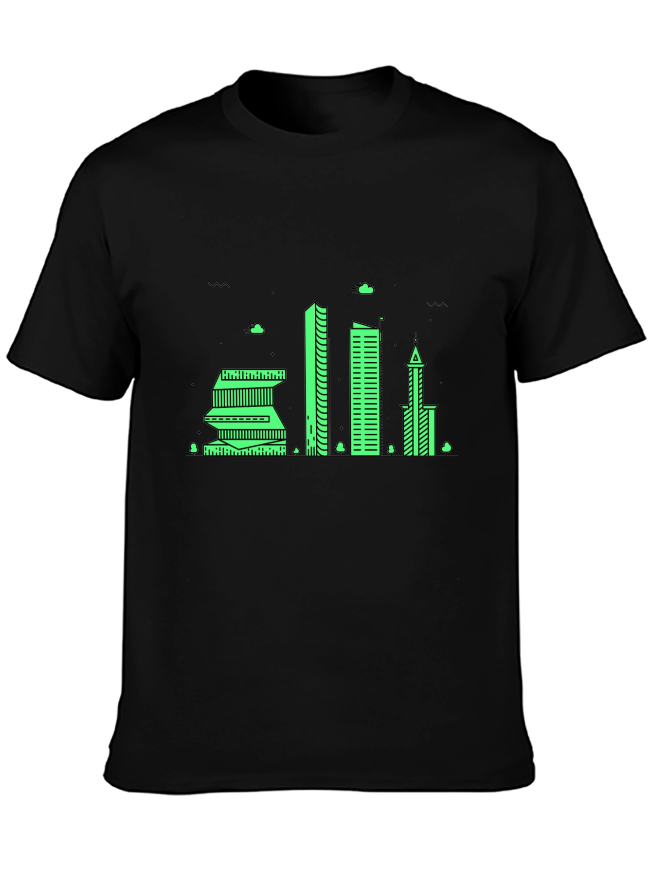 Cityscape Graphic Tee - Modern Urban Design