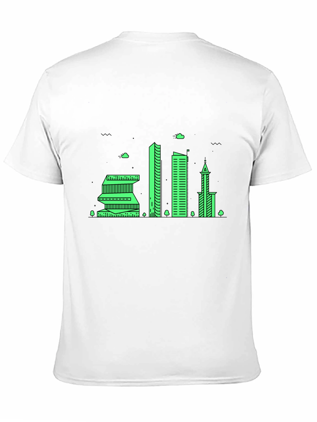 Cityscape Graphic Tee - Modern Urban Design