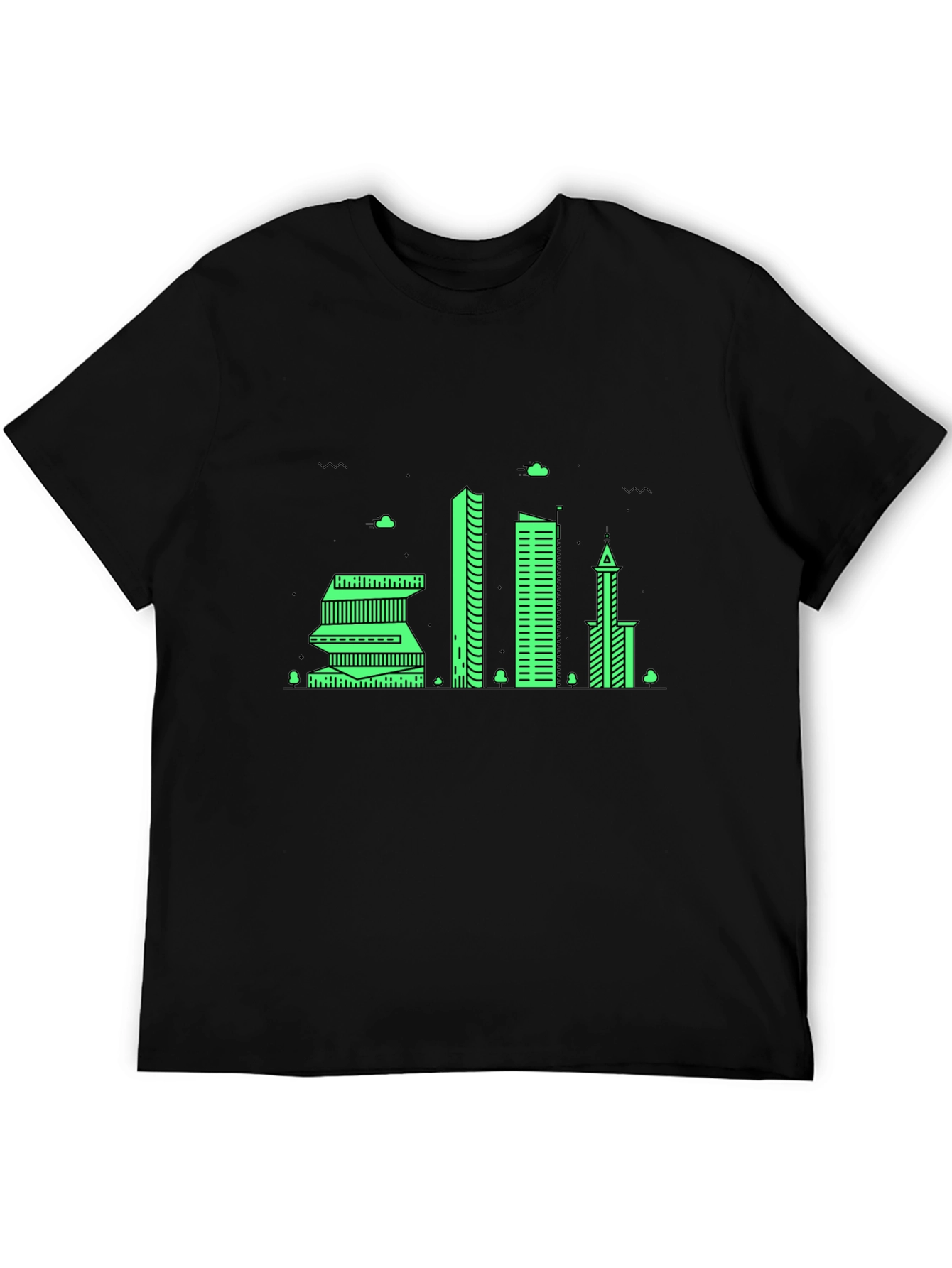 Cityscape Graphic Tee - Modern Urban Design