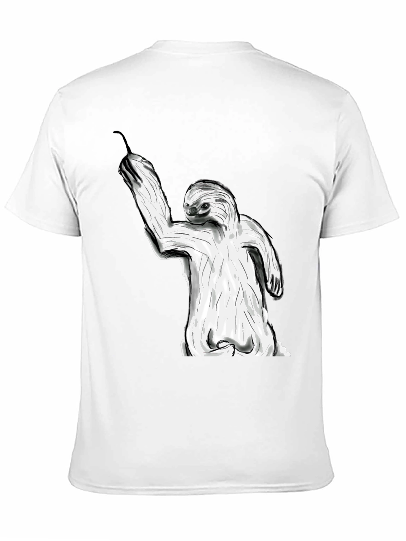 Sloth Graphic Tee - Black Casual Style