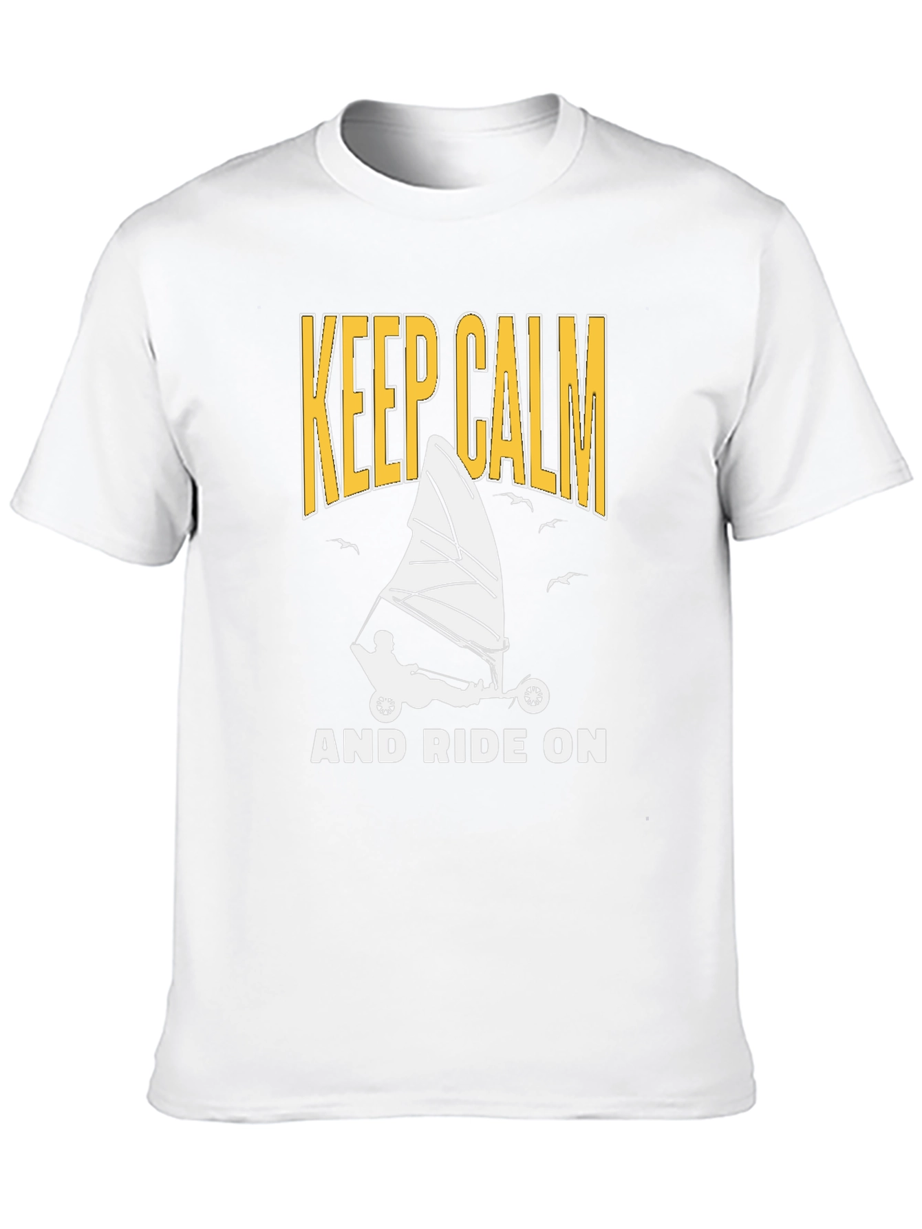 Keep Calm And Ride On Black T-Shirt