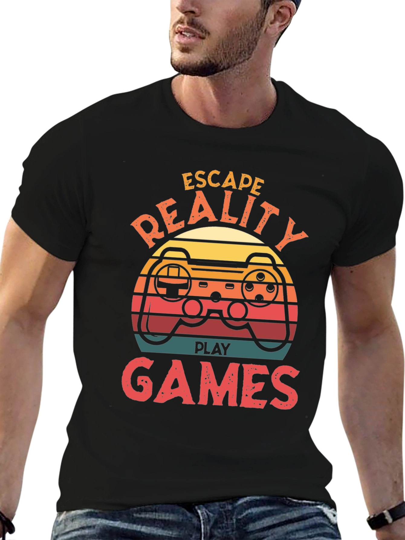 Escape Reality Play Games Graphic T-Shirt