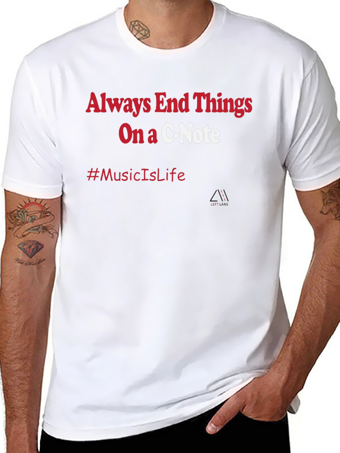 Music Is Life C-Note T-Shirt