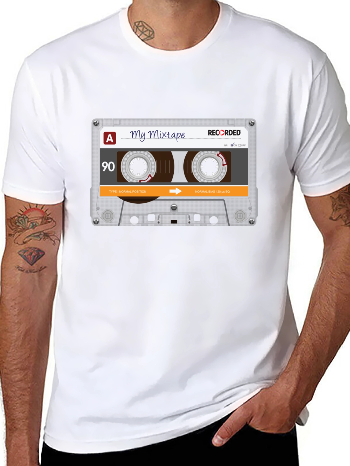 My Mixtape Graphic T-Shirt - Retro Cassette Design