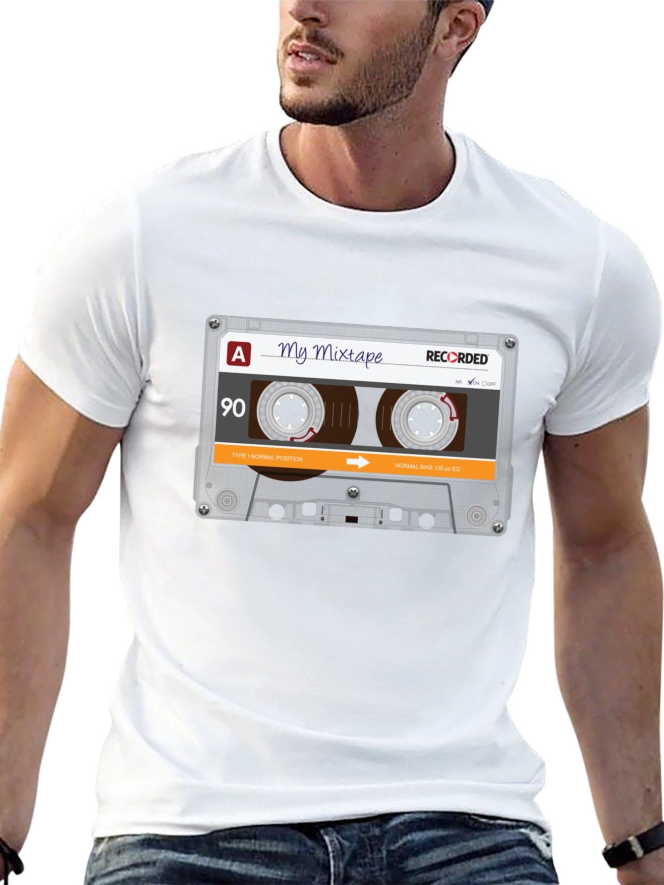 My Mixtape Graphic T-Shirt - Retro Cassette Design