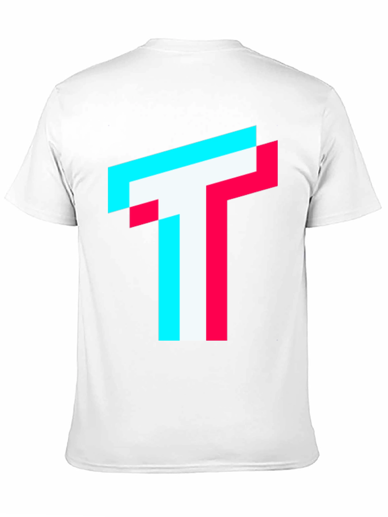 Trendy Glitch T Logo Black T-Shirt