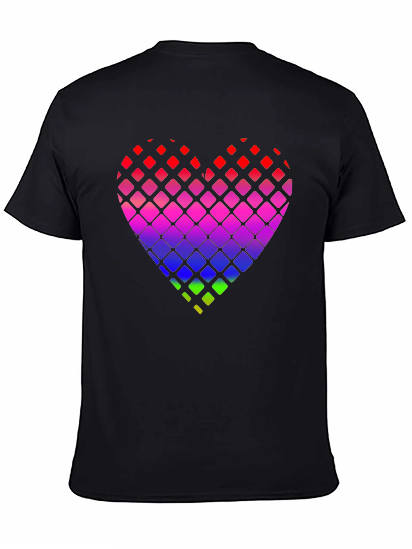 Rainbow Pixel Heart Graphic Tee