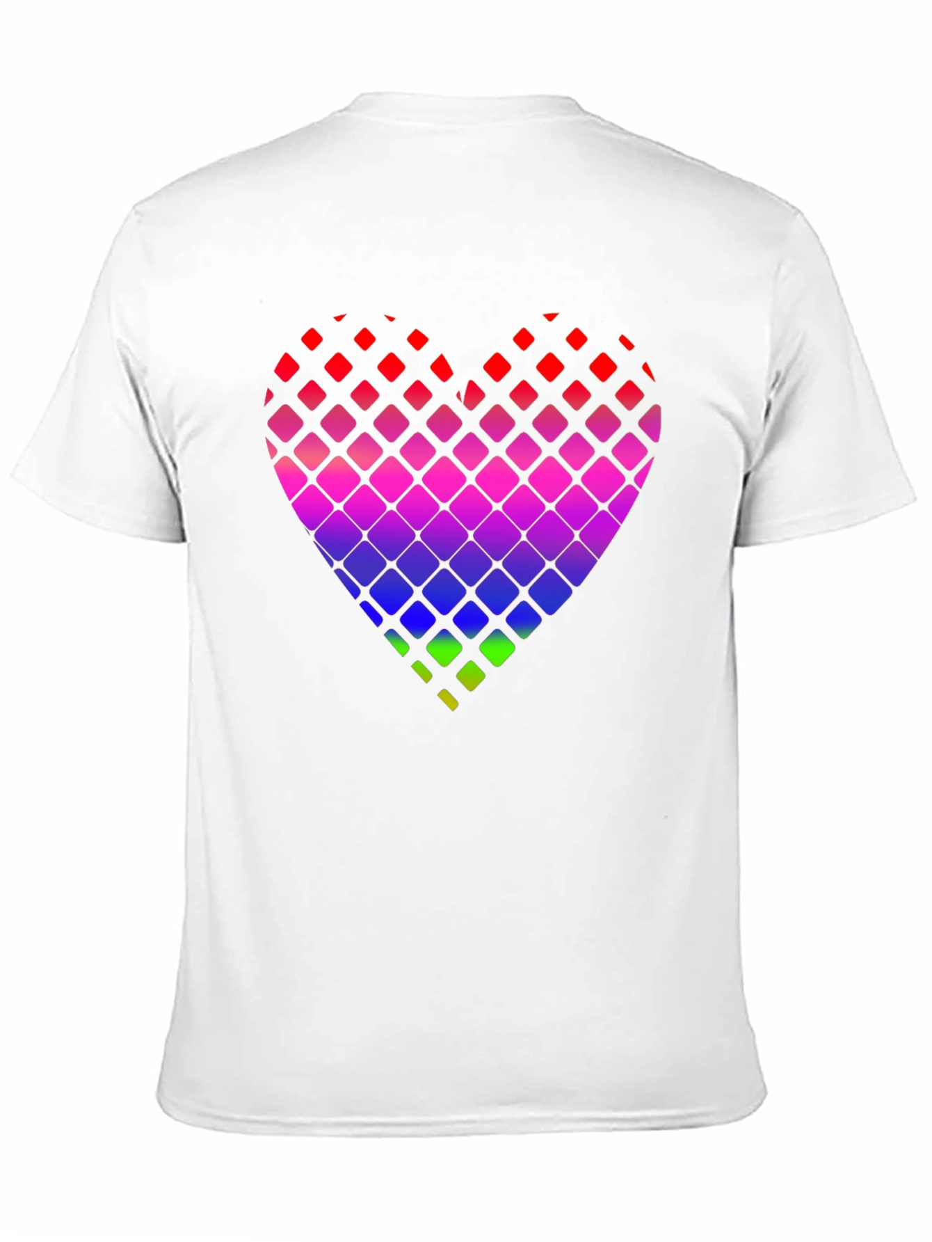 Rainbow Pixel Heart Graphic Tee