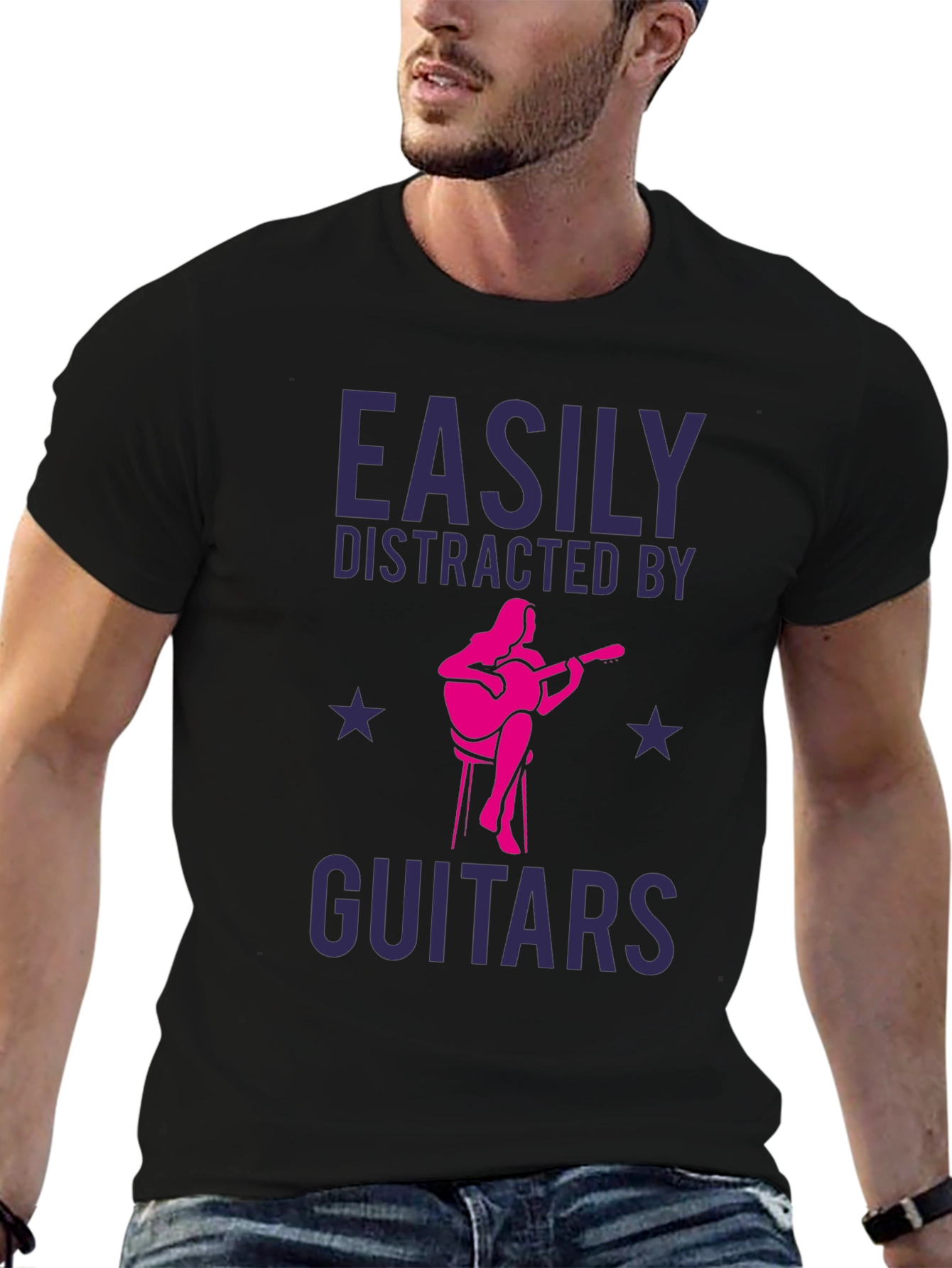 Easily Distracted By Guitars T-Shirt