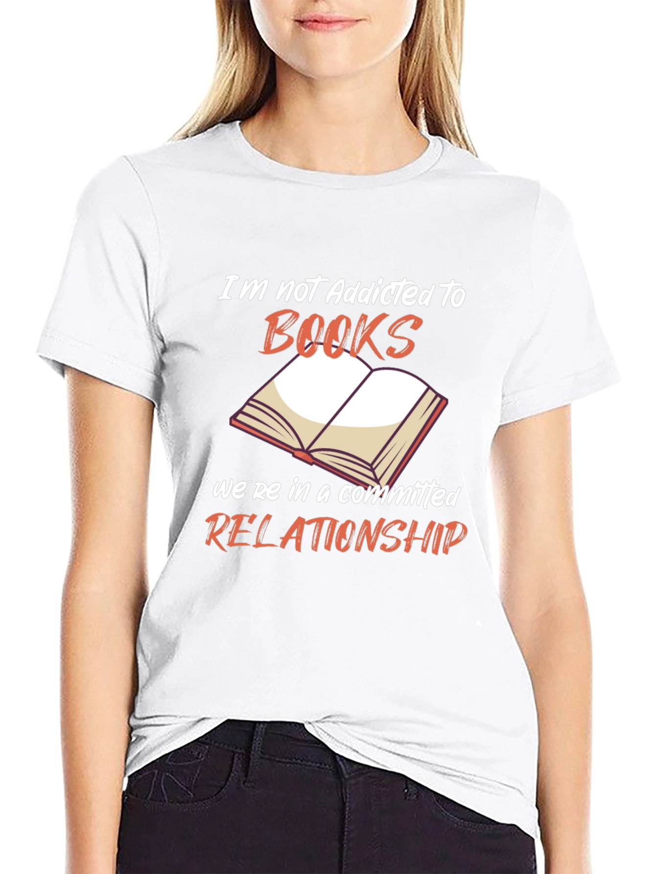 Book Lover T-Shirt - Addicted to Books Design