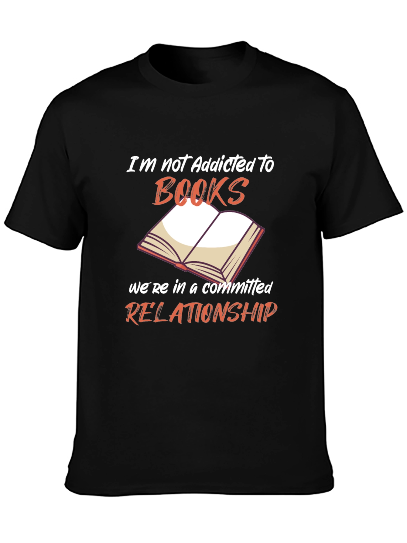 Book Lover T-Shirt - Addicted to Books Design