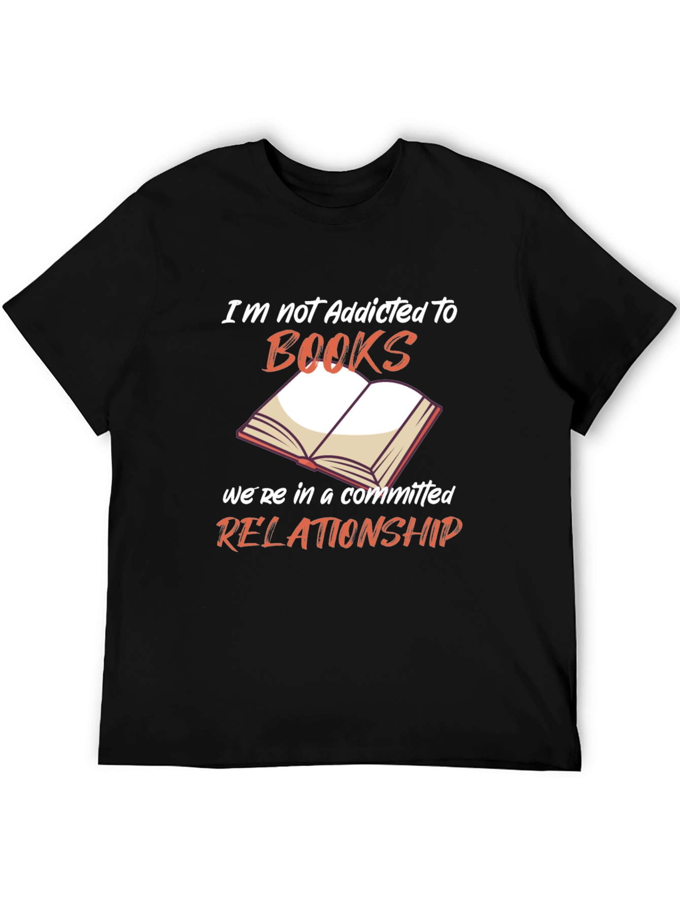 Book Lover T-Shirt - Addicted to Books Design