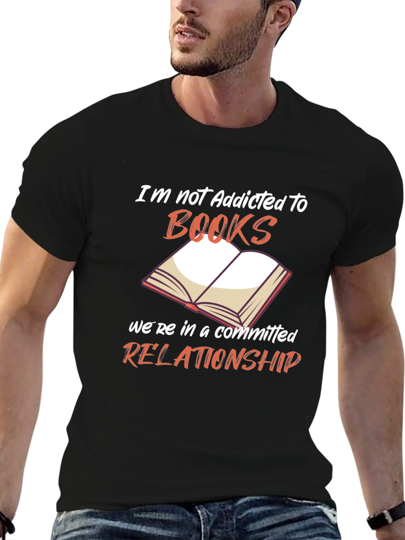 Book Lover T-Shirt - Addicted to Books Design
