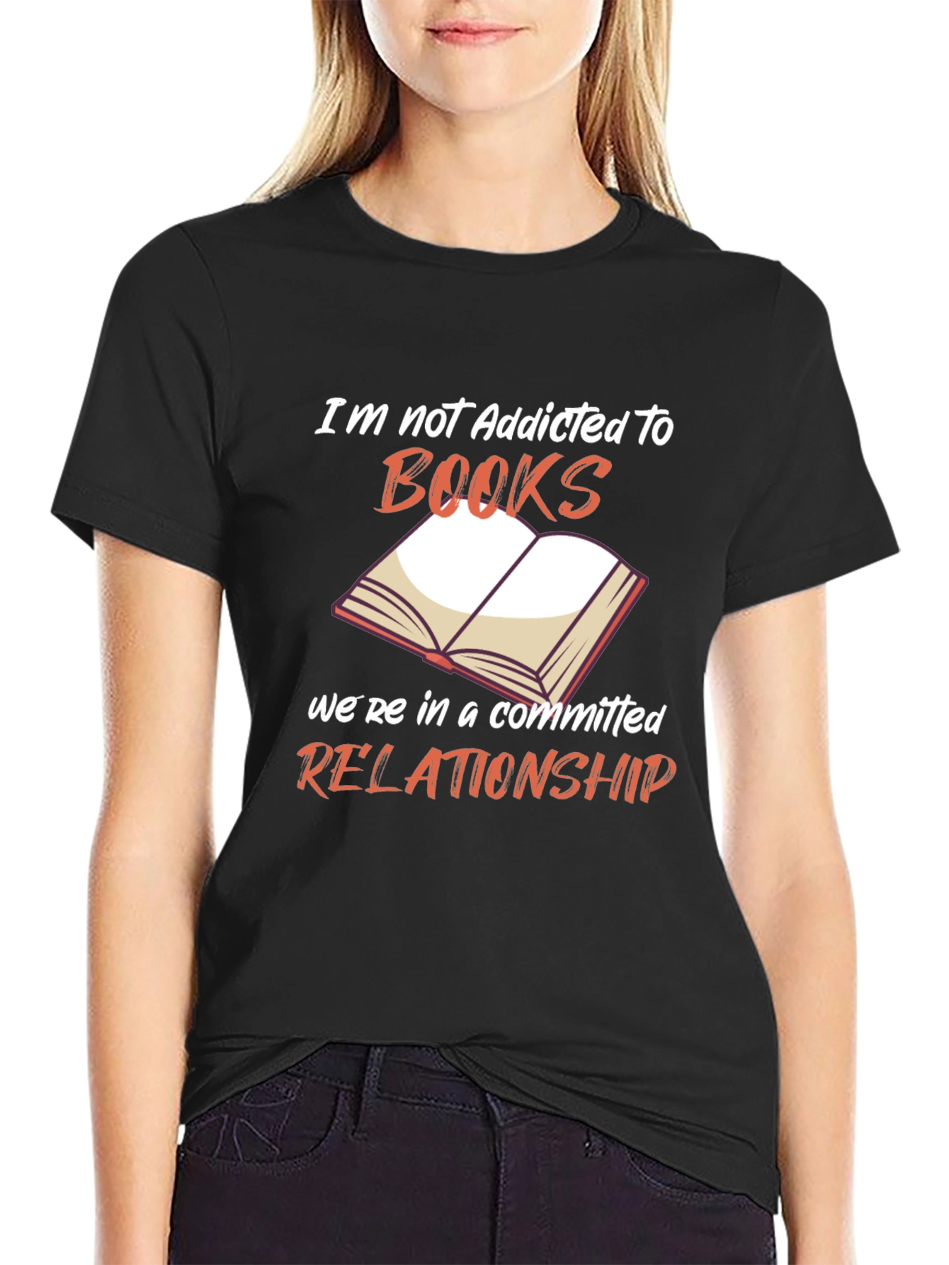 Book Lover T-Shirt - Addicted to Books Design