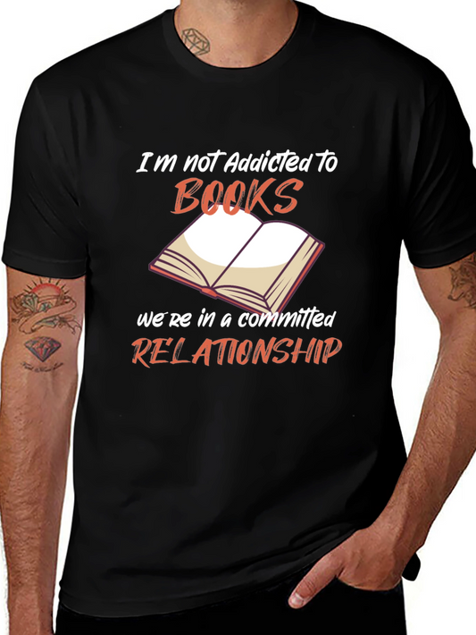Book Lover T-Shirt - Addicted to Books Design