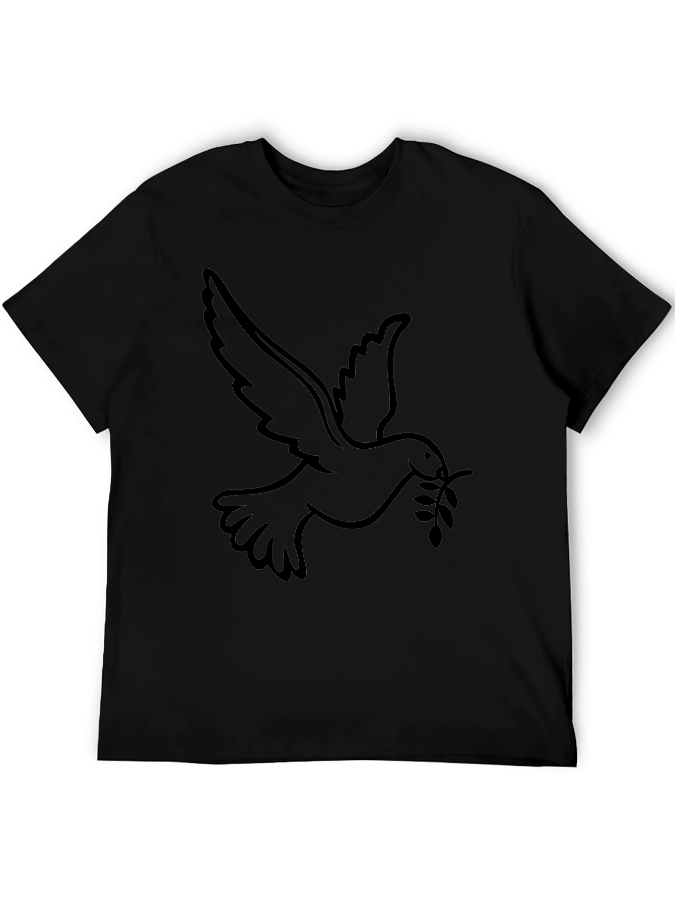Peace Dove Graphic T-Shirt - Classic Black Tee