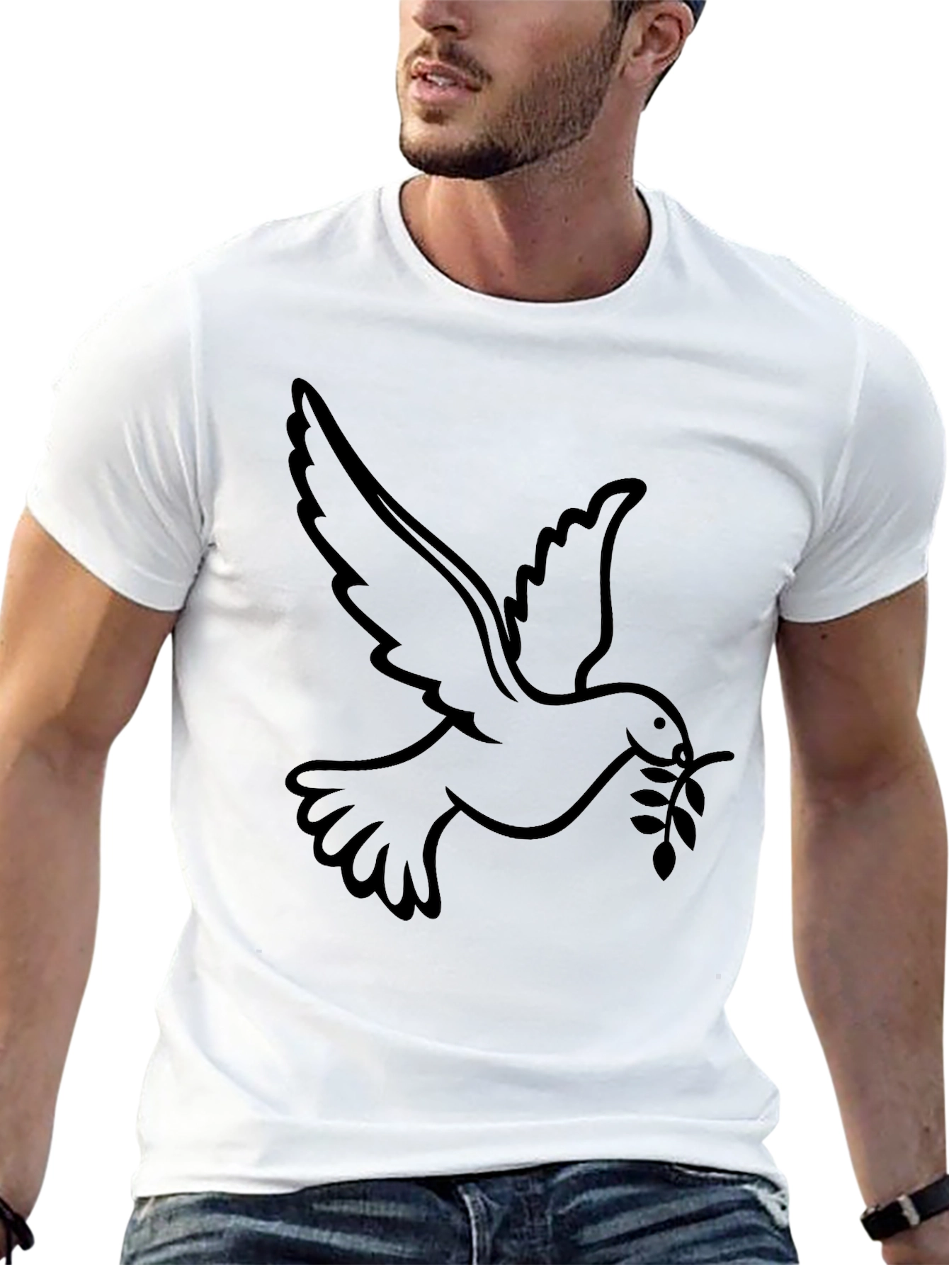 Peace Dove Graphic T-Shirt - Classic Black Tee