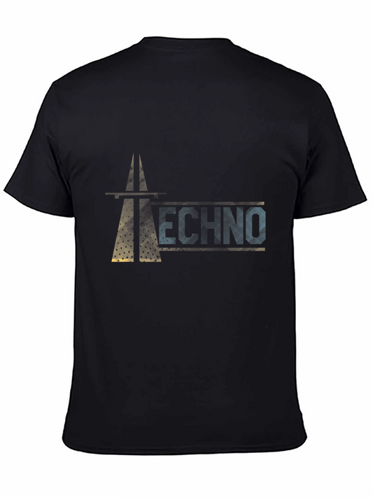 Techno Graphic Black T-Shirt