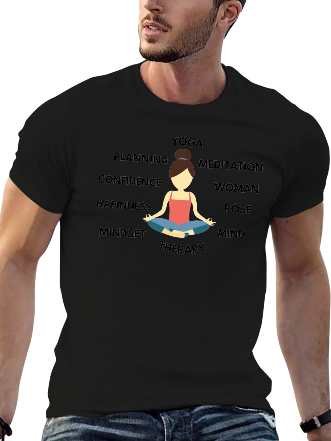 Yoga Meditation Graphic T-Shirt