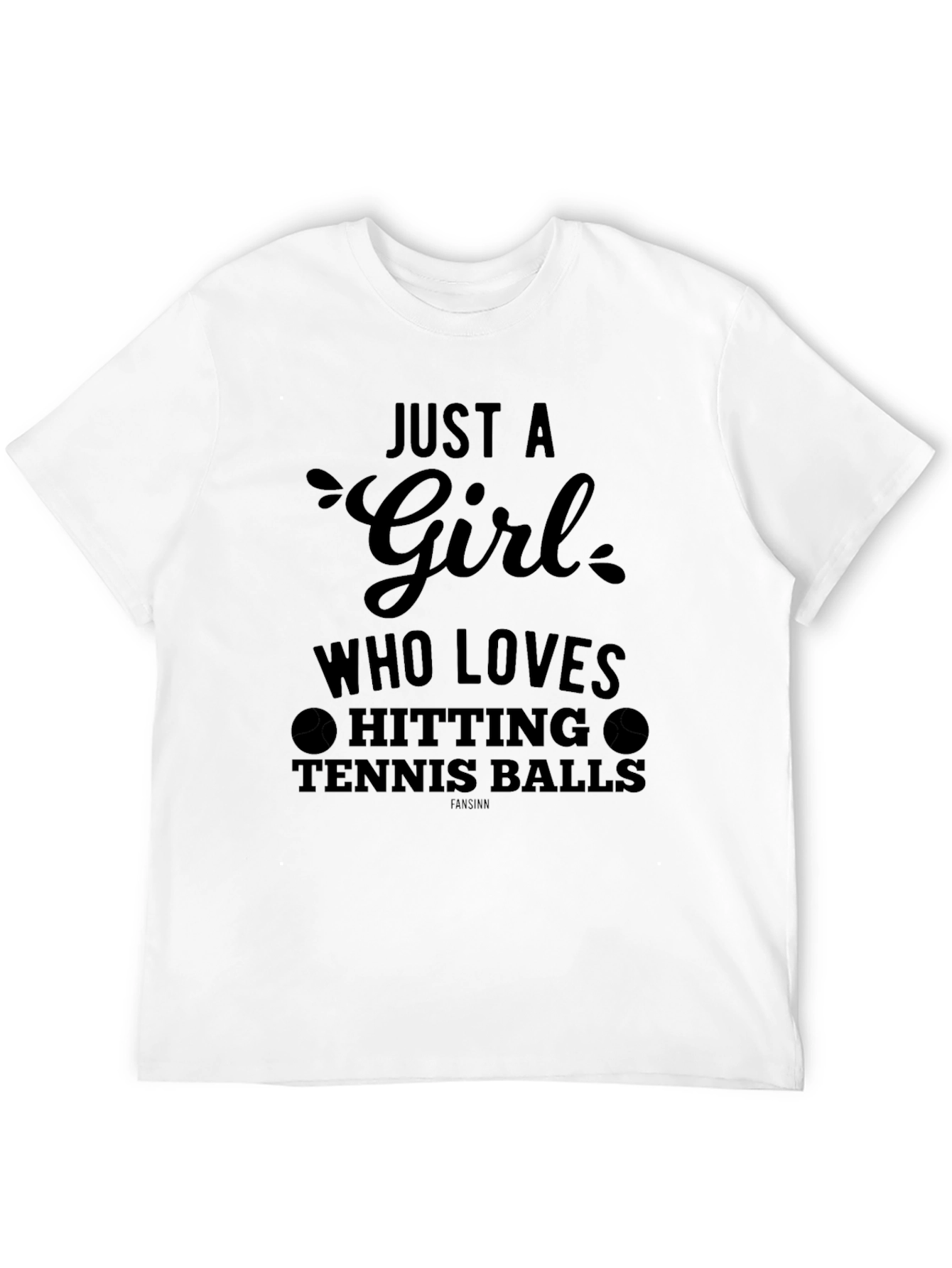 Just A Girl Tennis Graphic Tee