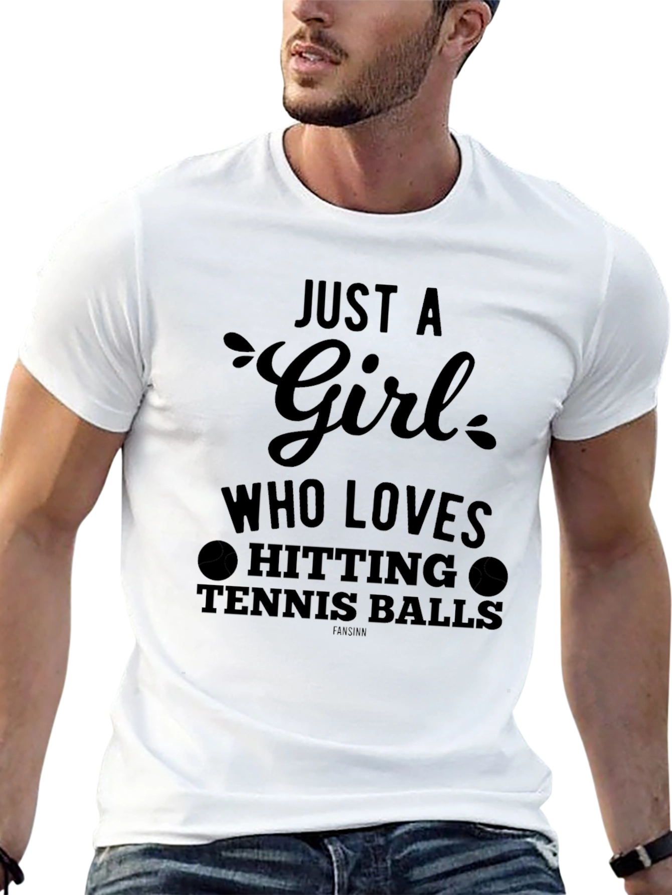 Just A Girl Tennis Graphic Tee