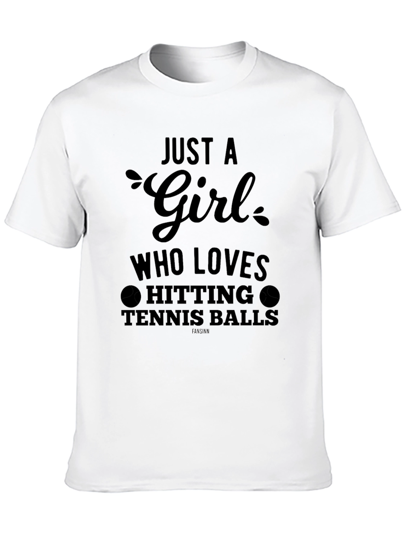 Just A Girl Tennis Graphic Tee