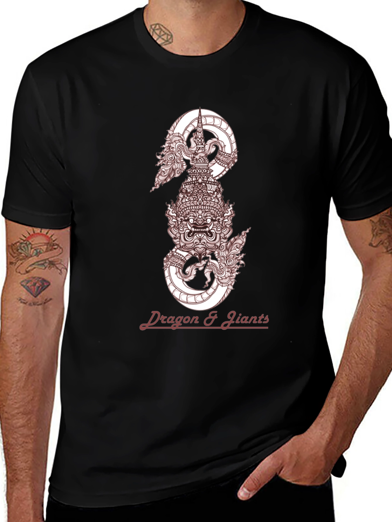 Dragon & Giants Graphic Tee - Stylish Menswear