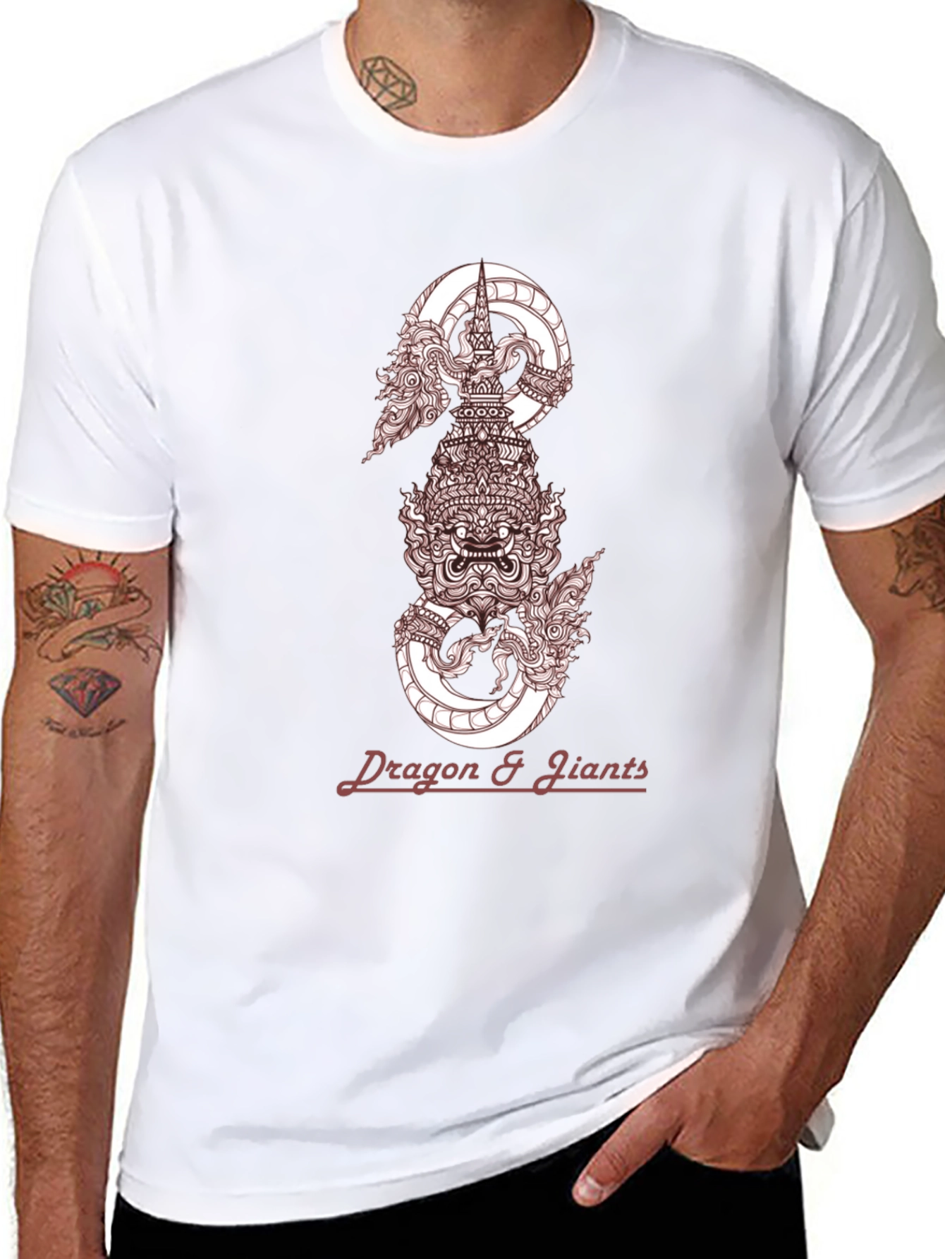 Dragon & Giants Graphic Tee - Stylish Menswear