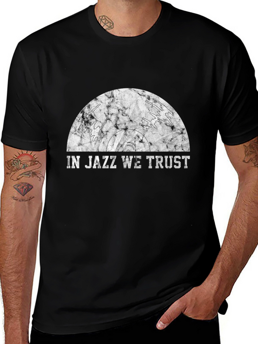 In Jazz We Trust Graphic Tee - Classic Black T-Shirt