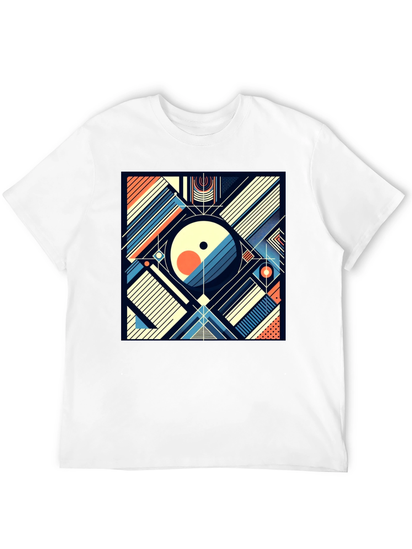 Abstract Geometric Art T-Shirt - Modern Design