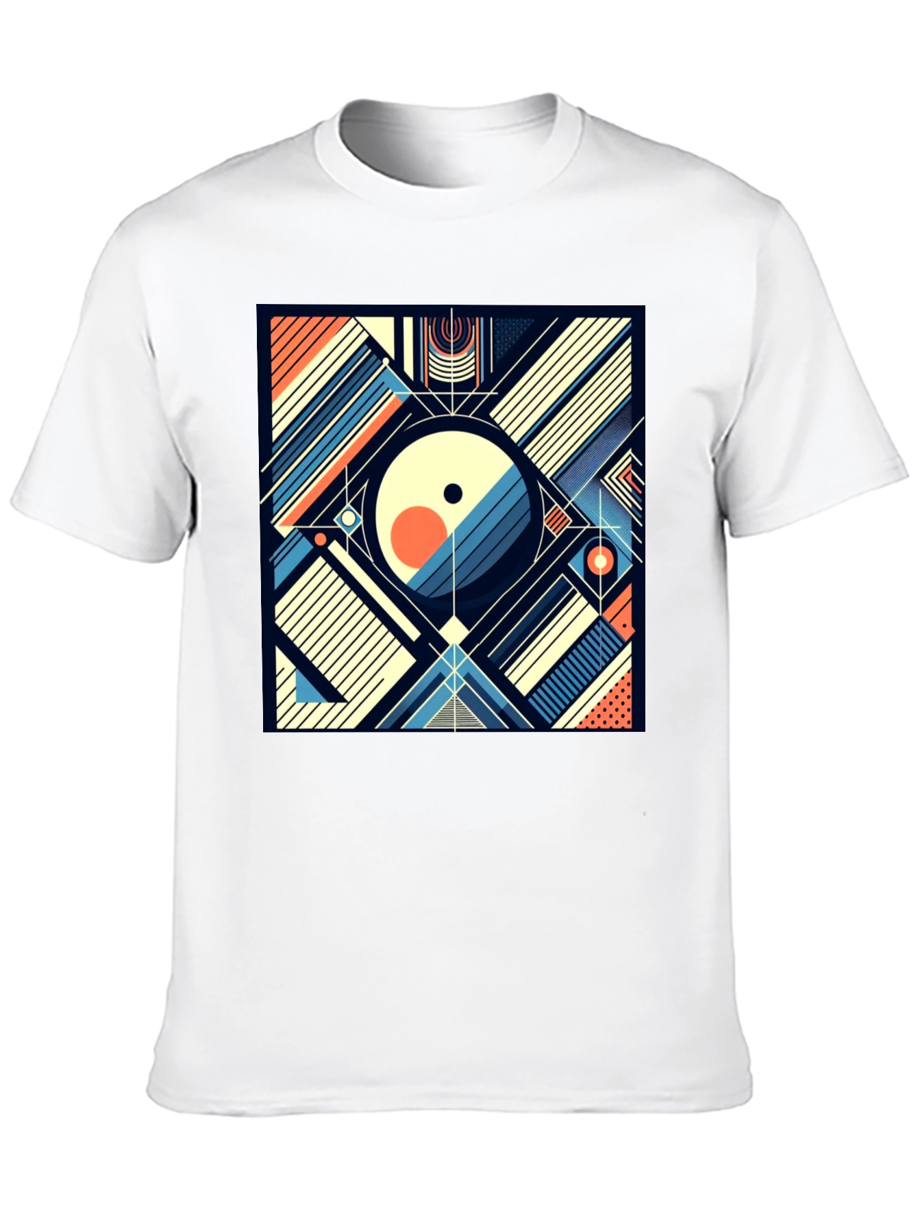 Abstract Geometric Art T-Shirt - Modern Design