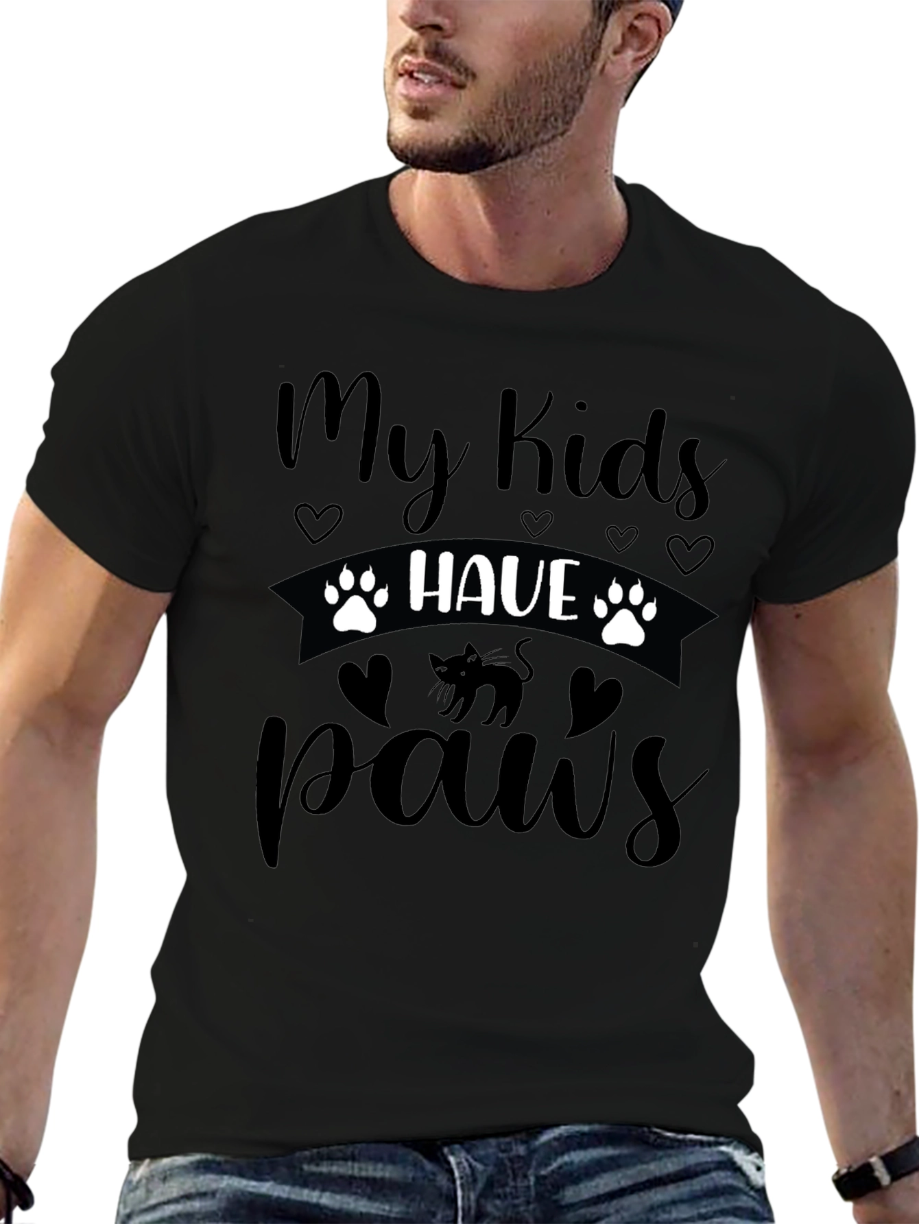 My Kids Have Paws Cat T-Shirt
