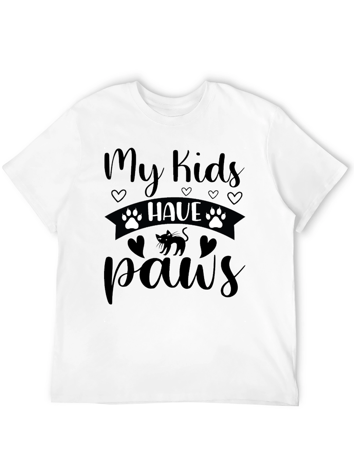 My Kids Have Paws Cat T-Shirt