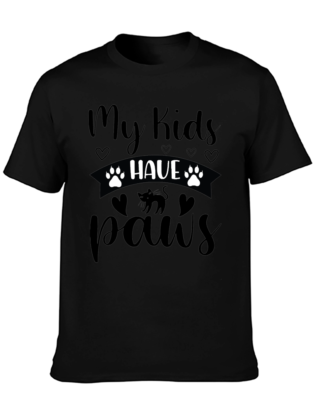 My Kids Have Paws Cat T-Shirt