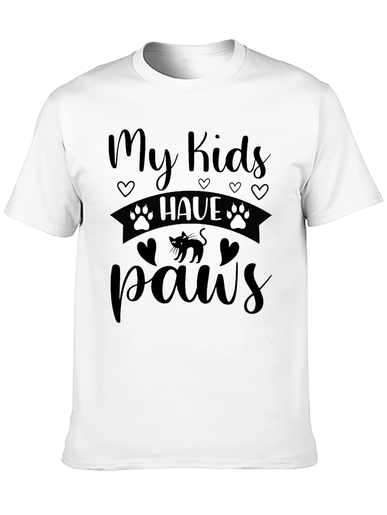 My Kids Have Paws Cat T-Shirt
