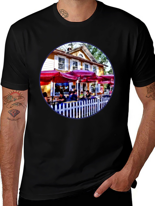 Restaurant Patio Graphic Tee - Black