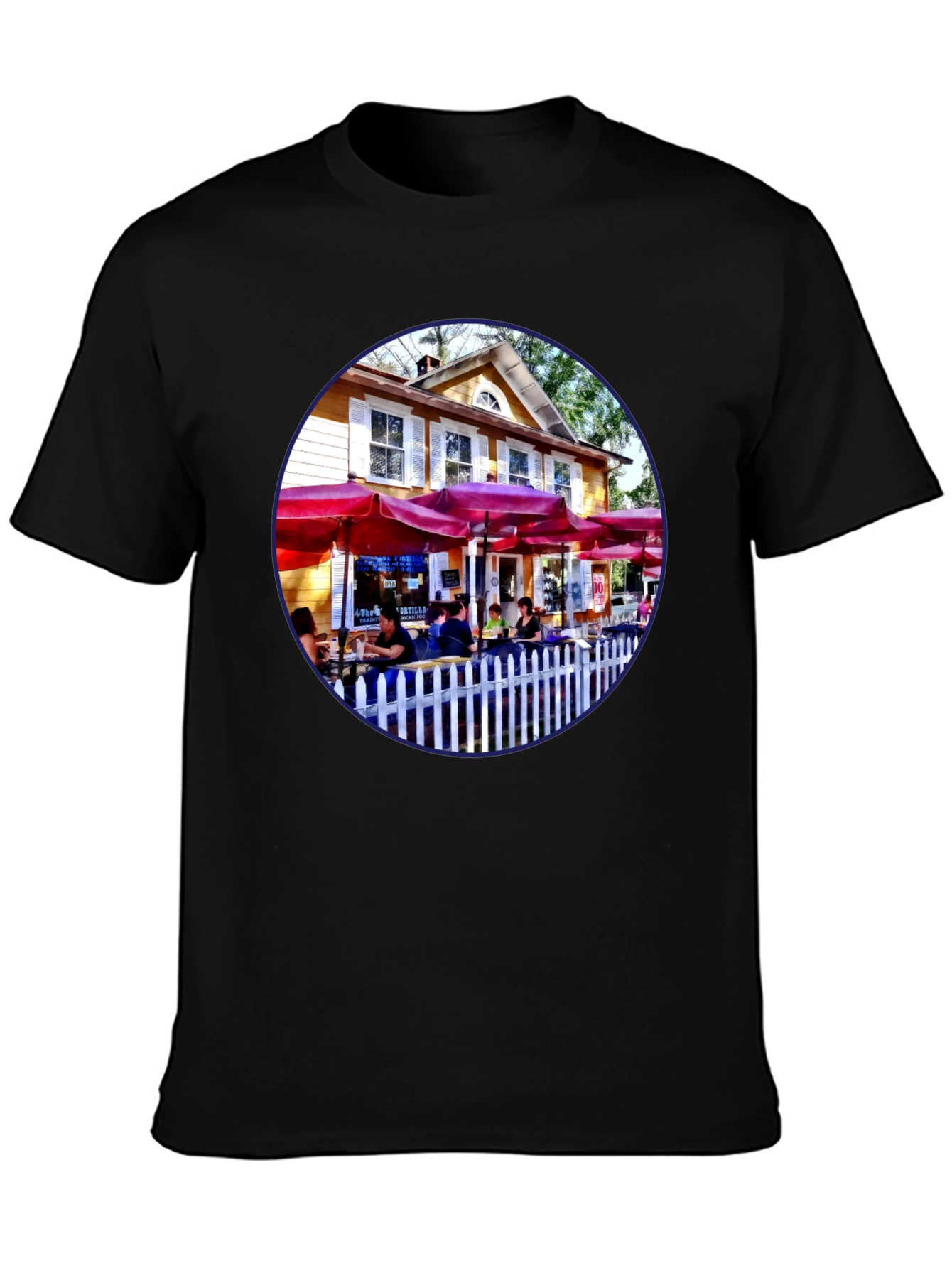 Restaurant Patio Graphic Tee - Black