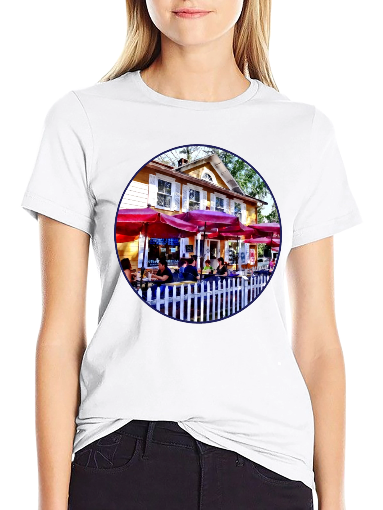 Restaurant Patio Graphic Tee - Black