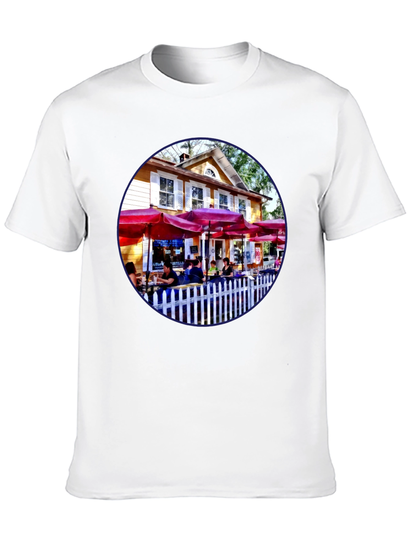 Restaurant Patio Graphic Tee - Black