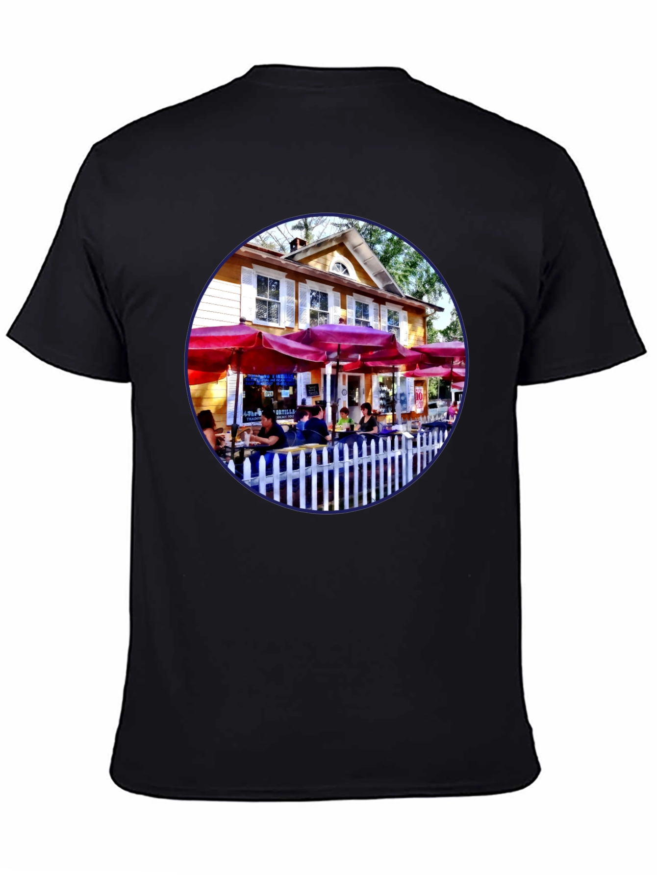 Restaurant Patio Graphic Tee - Black