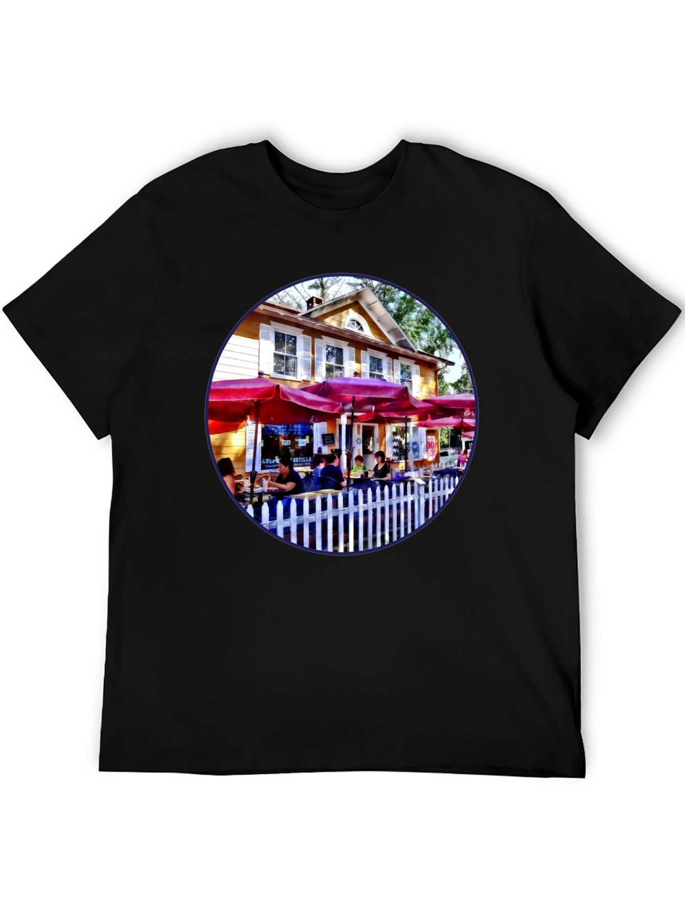 Restaurant Patio Graphic Tee - Black