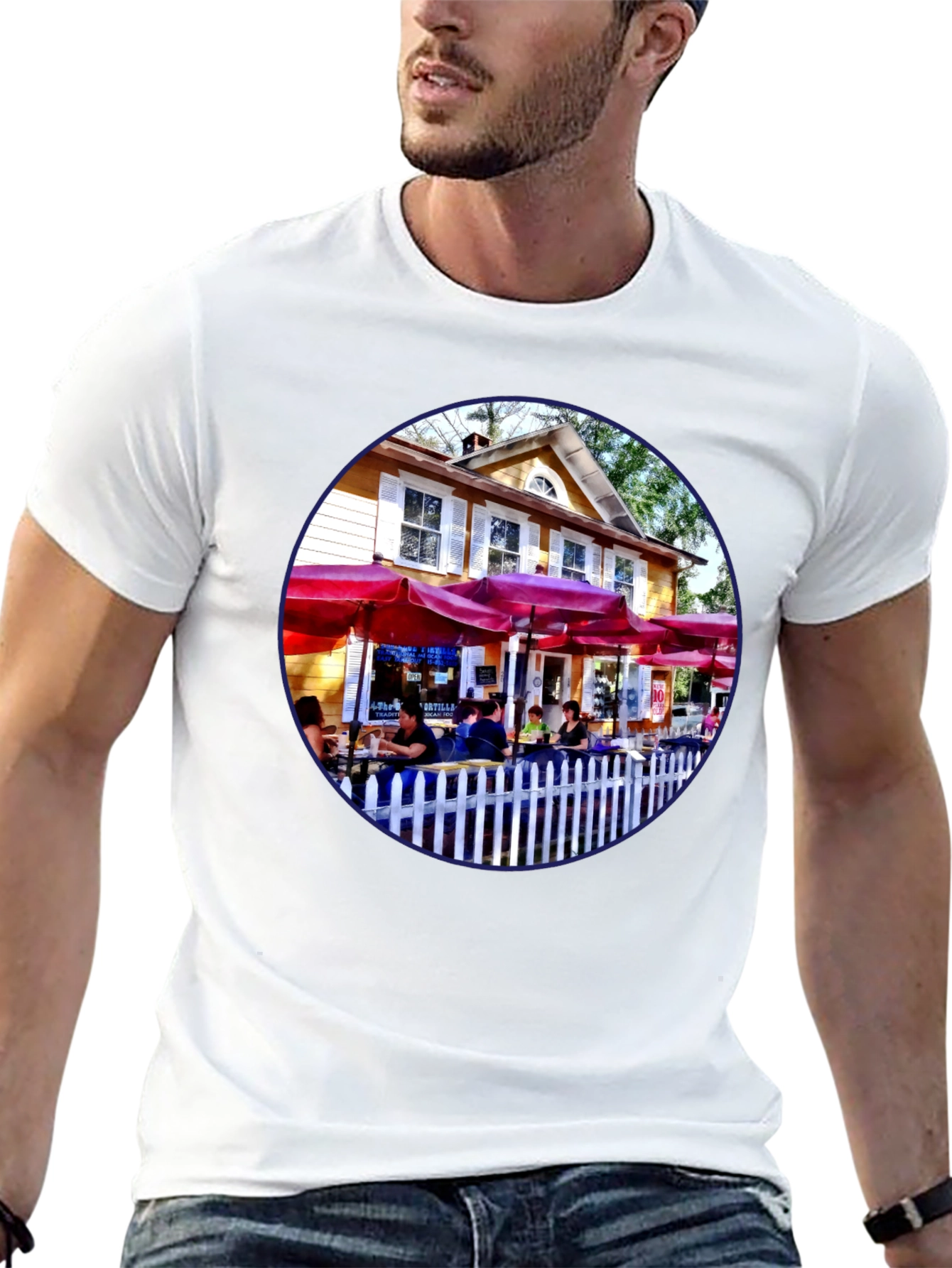 Restaurant Patio Graphic Tee - Black