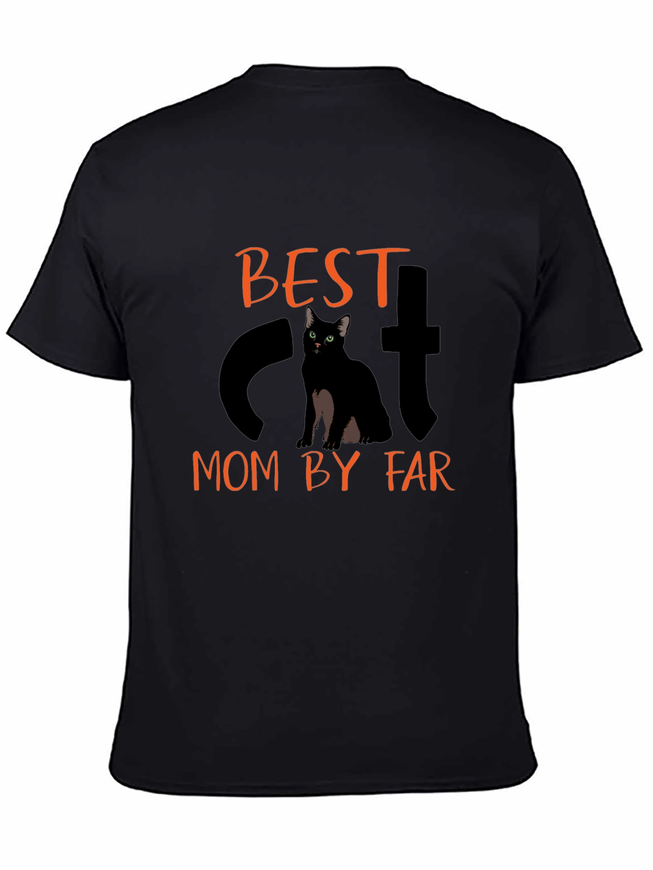 Best Cat Mom T-Shirt - Cute Black Cat Tee