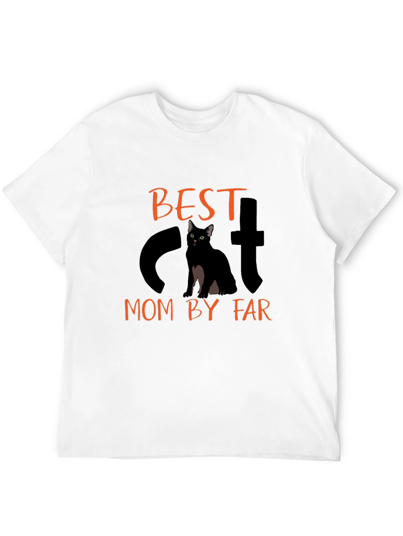 Best Cat Mom T-Shirt - Cute Black Cat Tee